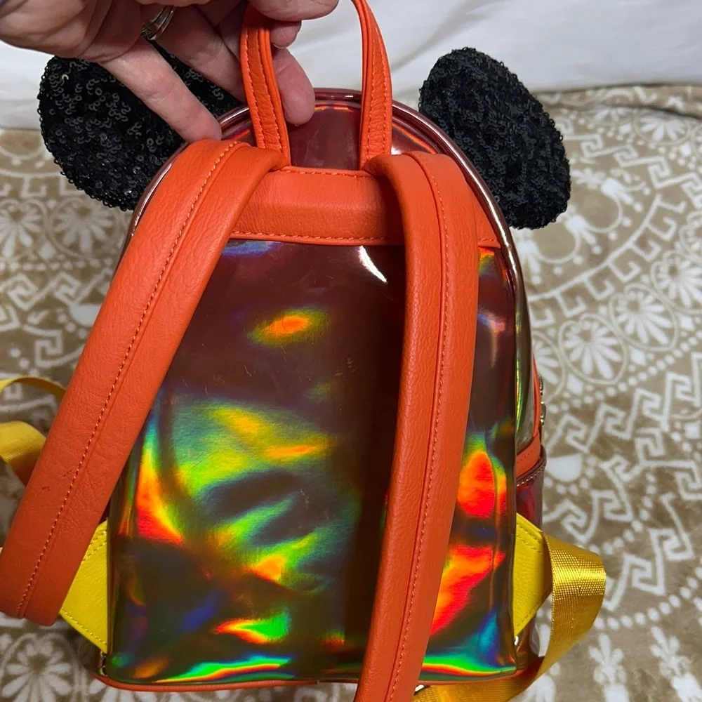 Loungefly Minnie Mouse Sequin Mini Backpack - Disney Parks Exclusive Unisex